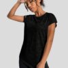 Black sheer gym shirt